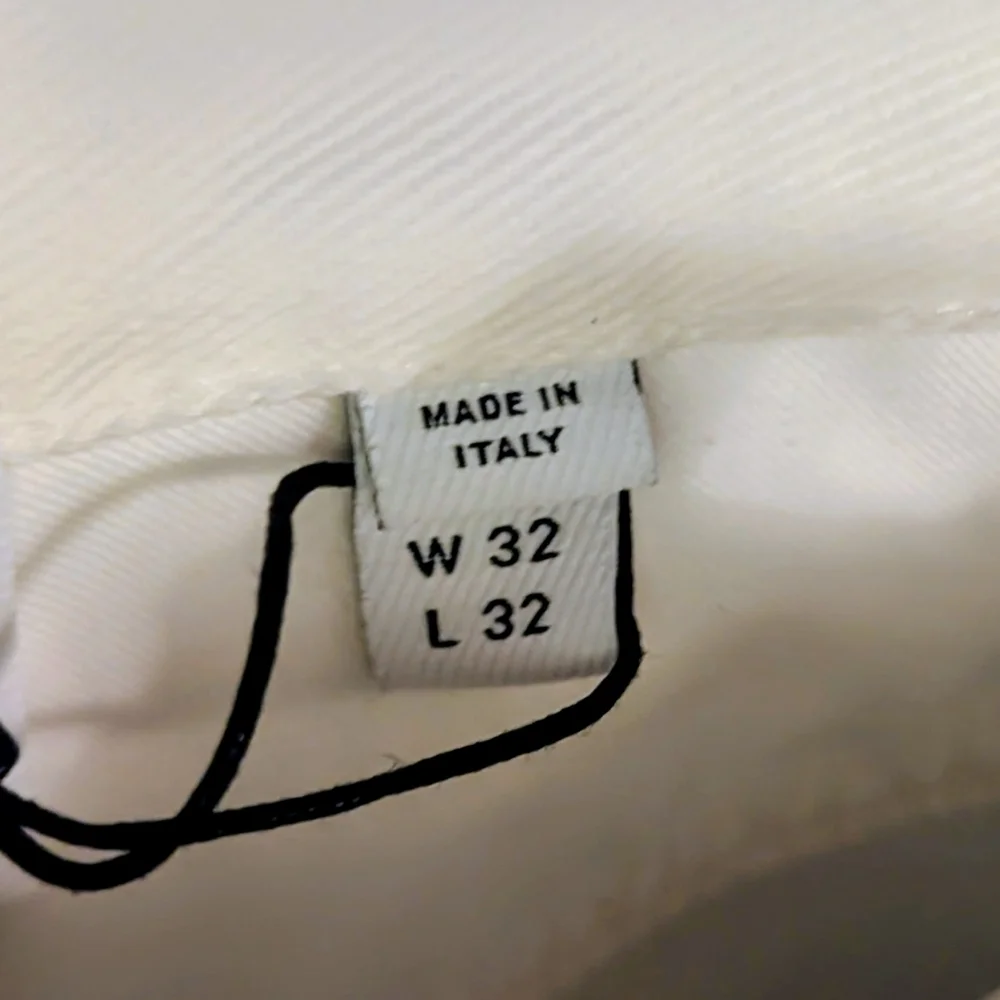 $1550 Mens BURBERRY Mermaid Tail Printed Straight Leg Denim Jeans White 32 - Picture 6 of 8